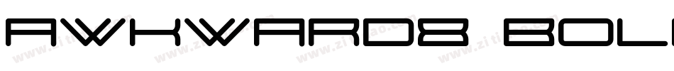 AwkWard8 Bold字体转换